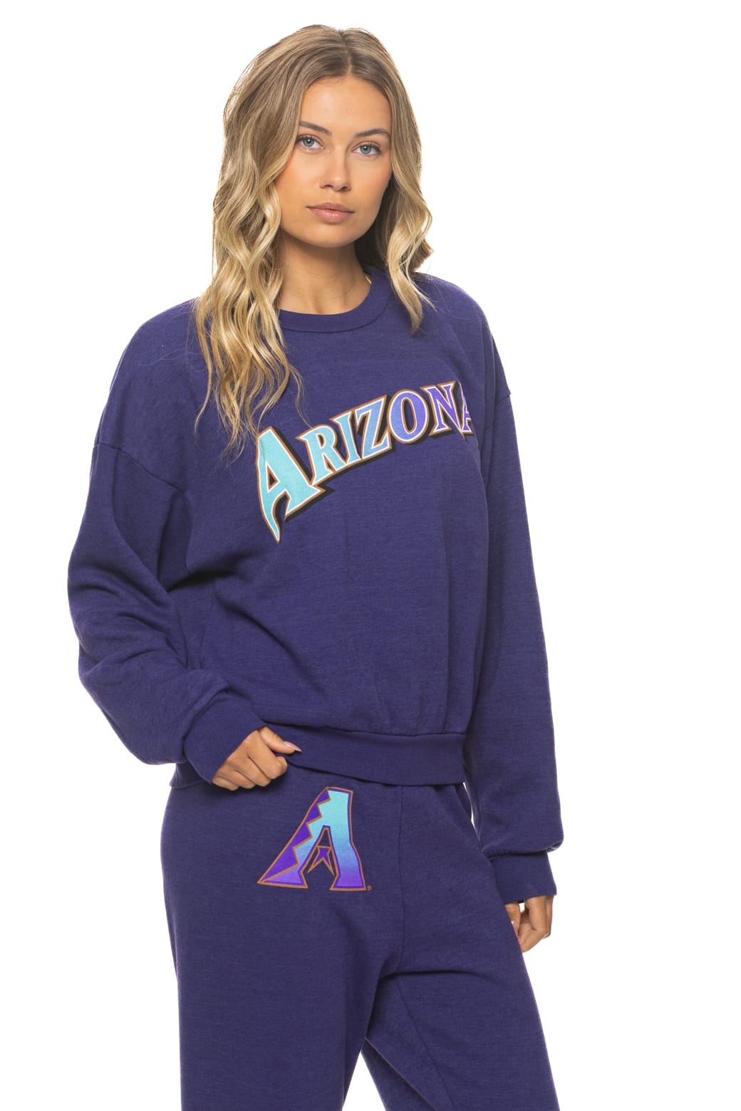 ARIZONA DIAMONDBACKS 2026 RELAXED CREW SWEATSHIRT - DEEP PURPLE