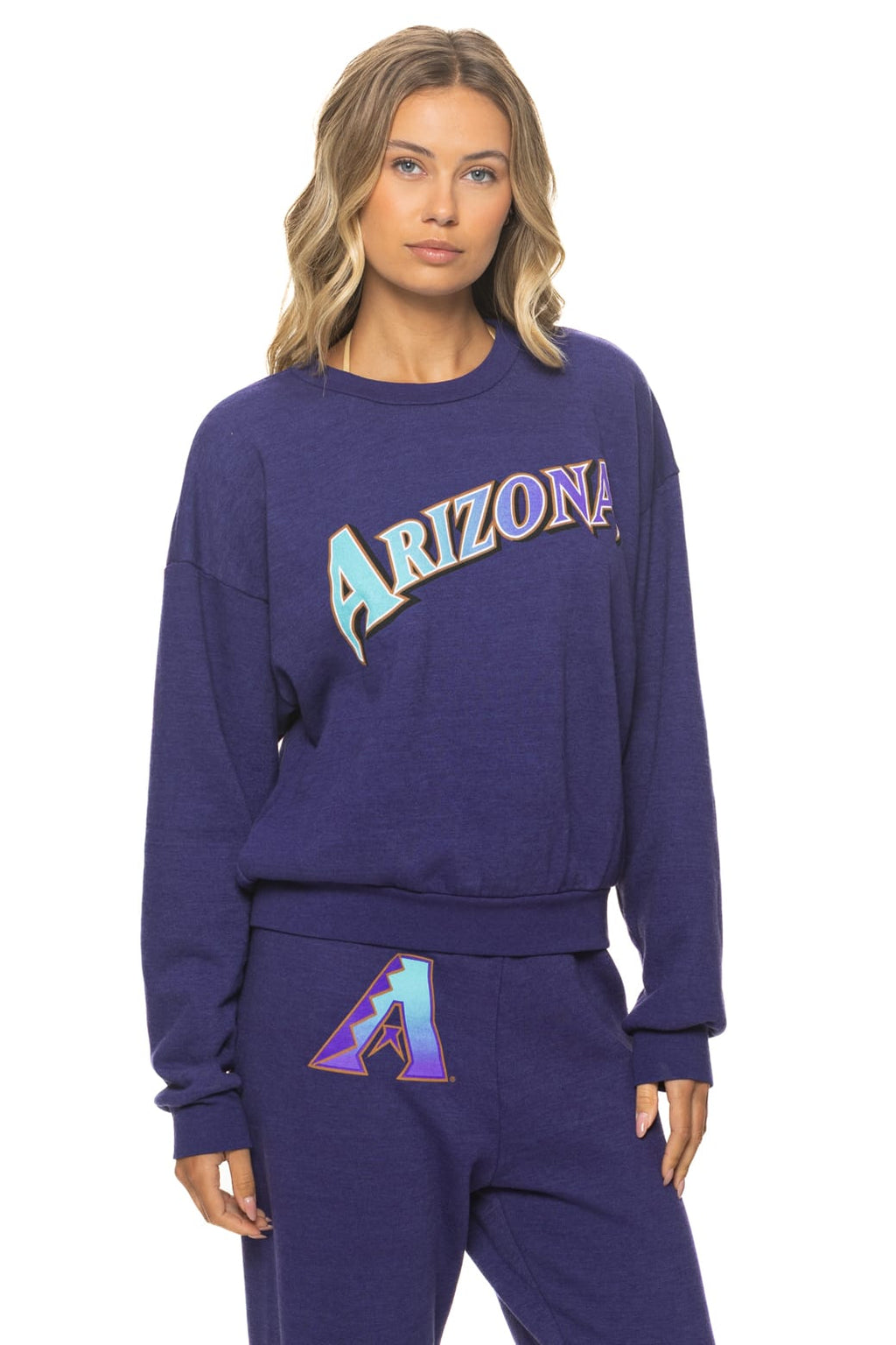 ARIZONA DIAMONDBACKS 2026 RELAXED CREW SWEATSHIRT - DEEP PURPLE