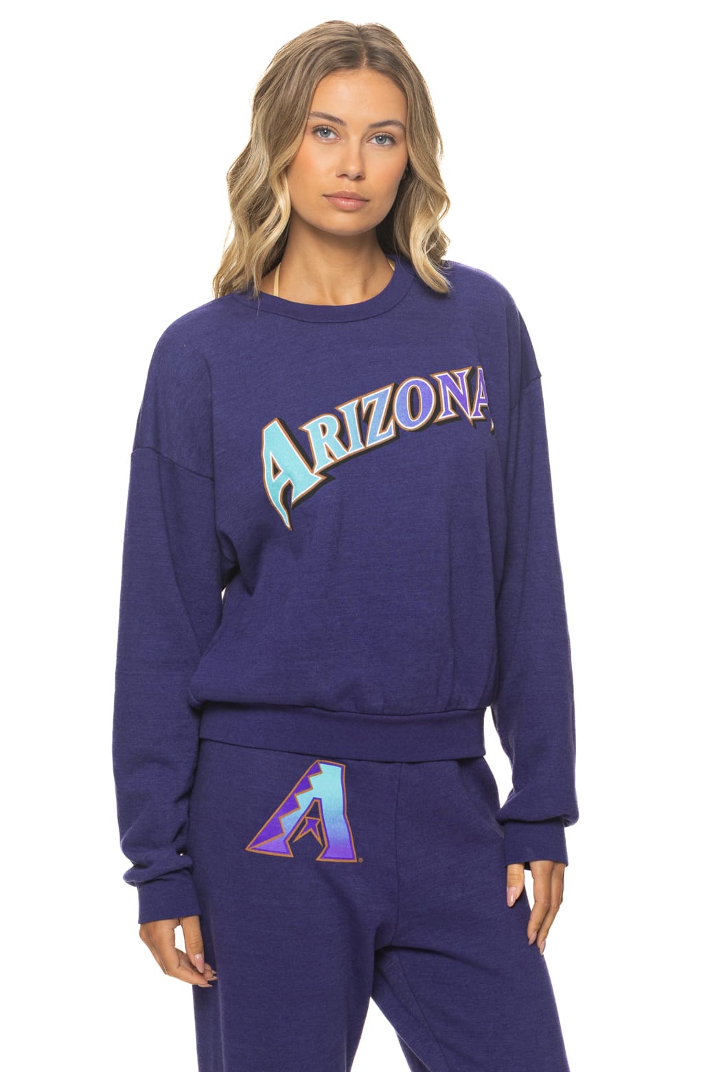 ARIZONA DIAMONDBACKS 2026 RELAXED CREW SWEATSHIRT - DEEP PURPLE