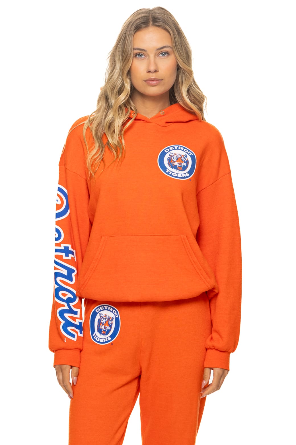 DETROIT TIGERS 2026 RELAXED PULLOVER HOODIE - ORANGE