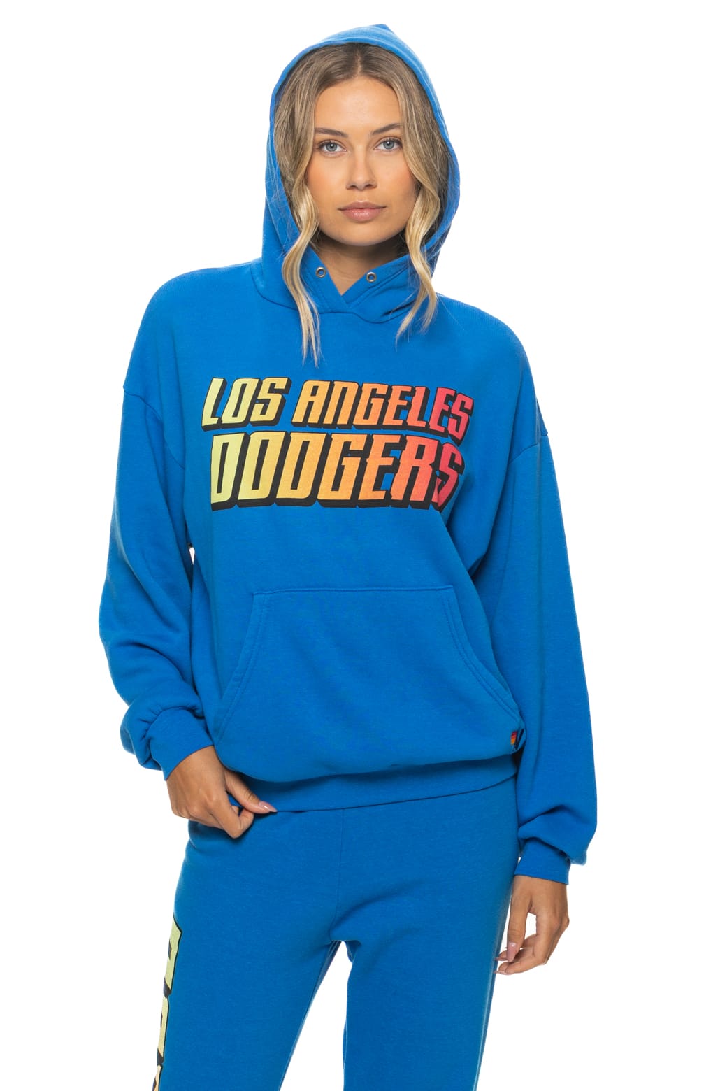 LOS ANGELES DODGERS 2026 RELAXED PULLOVER HOODIE - OCEAN