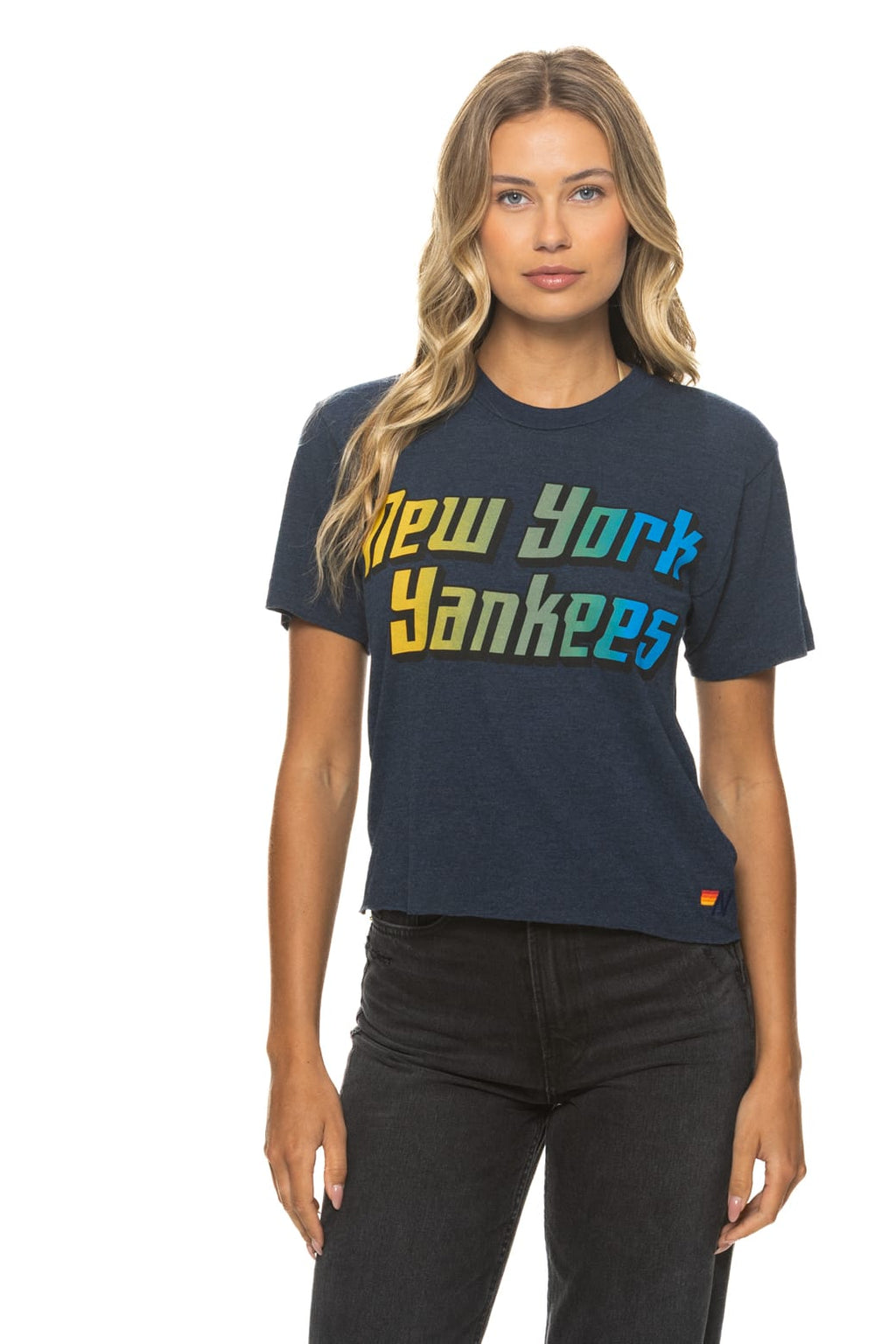 NEW YORK YANKEES 2026 BOYFRIEND TEE - NAVY