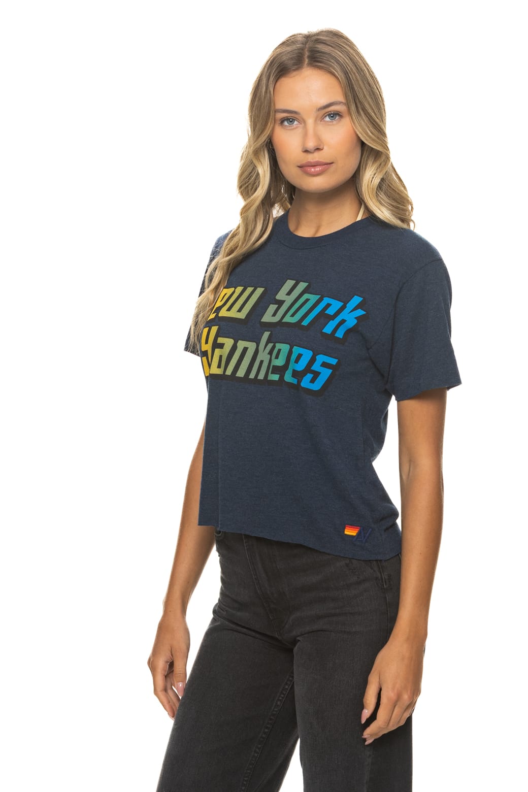NEW YORK YANKEES 2026 BOYFRIEND TEE - NAVY