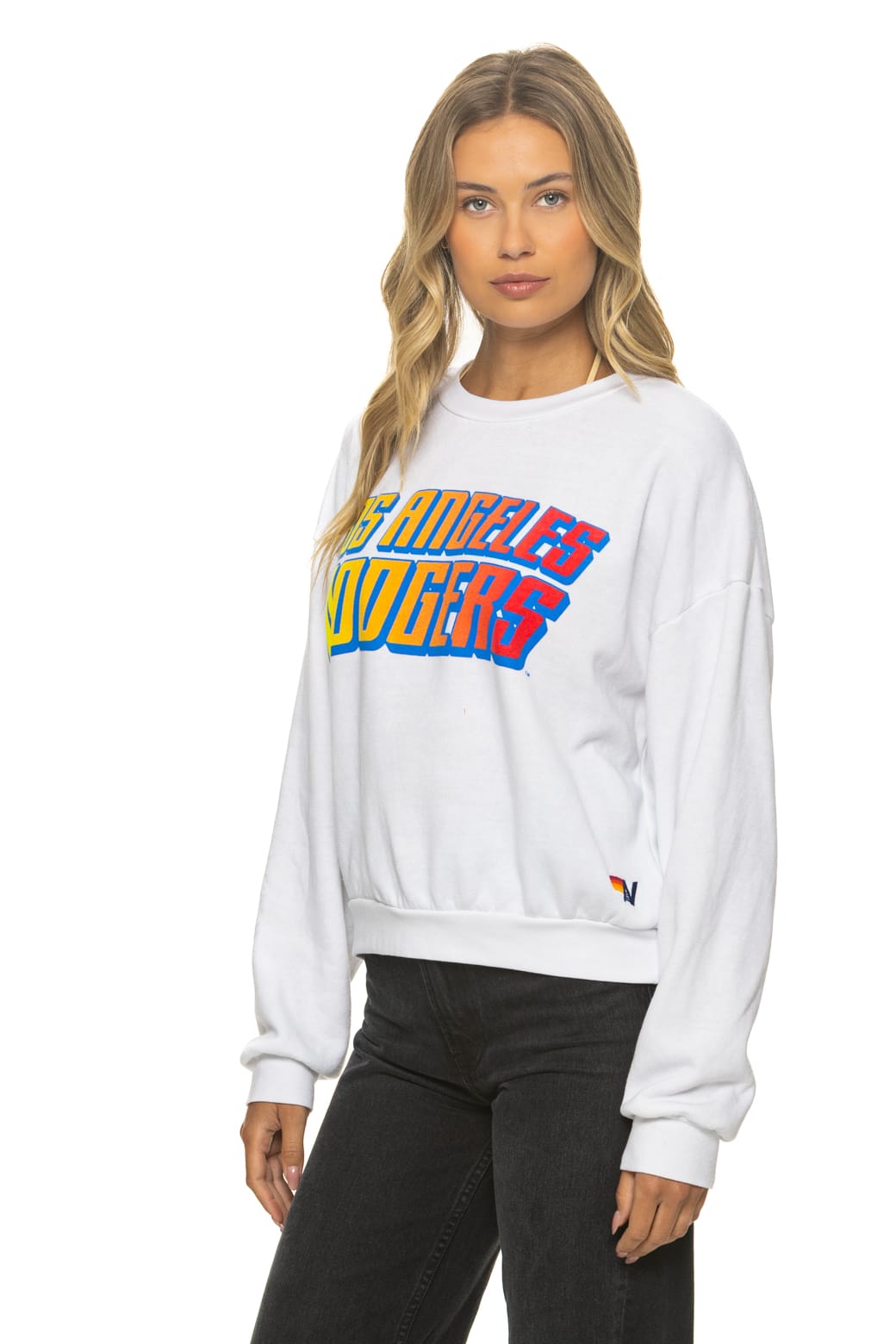 LOS ANGELES DODGERS 2026 RELAXED CREW SWEATSHIRT - WHITE
