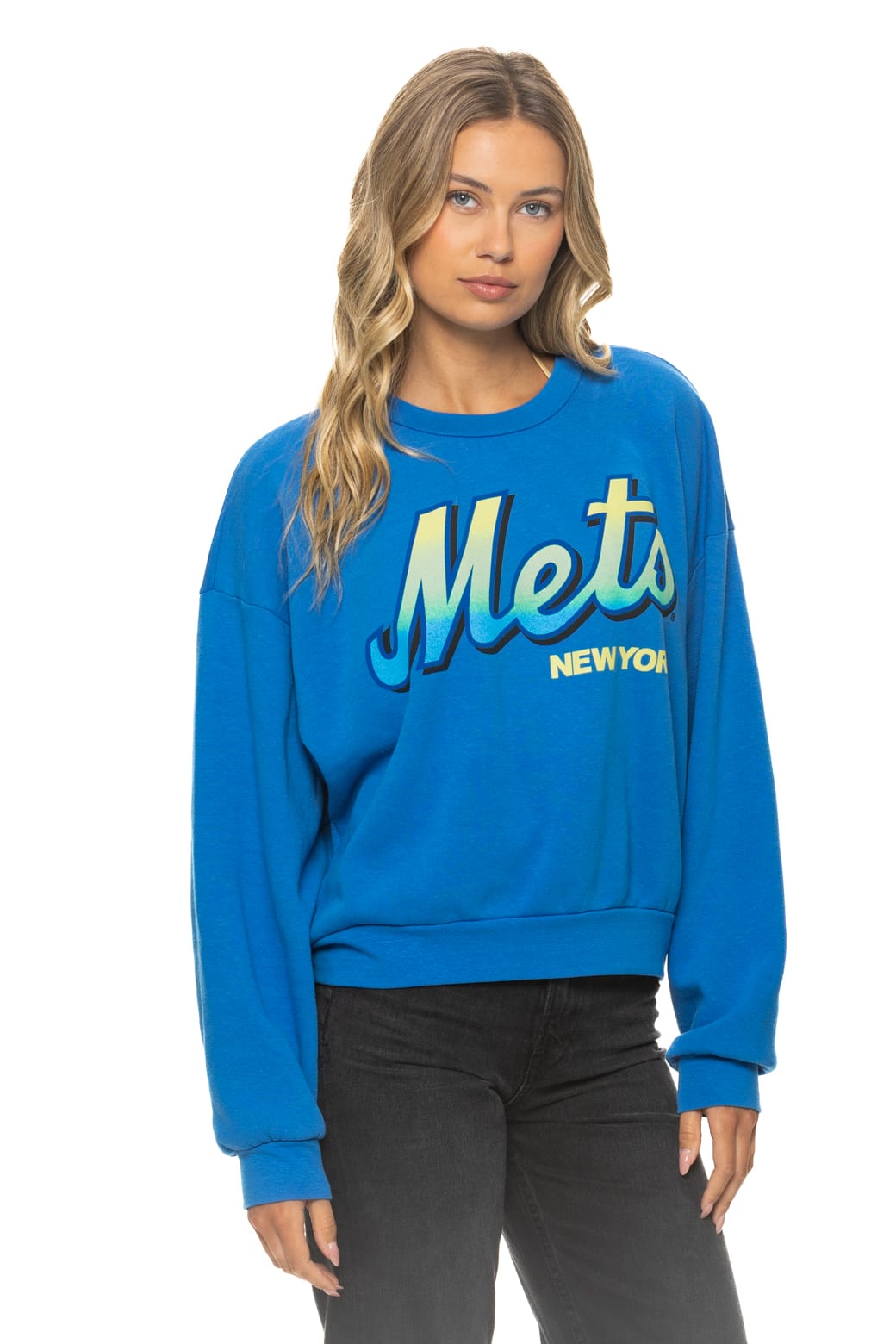 NY METS 2026 RELAXED CREW SWEATSHIRT - OCEAN
