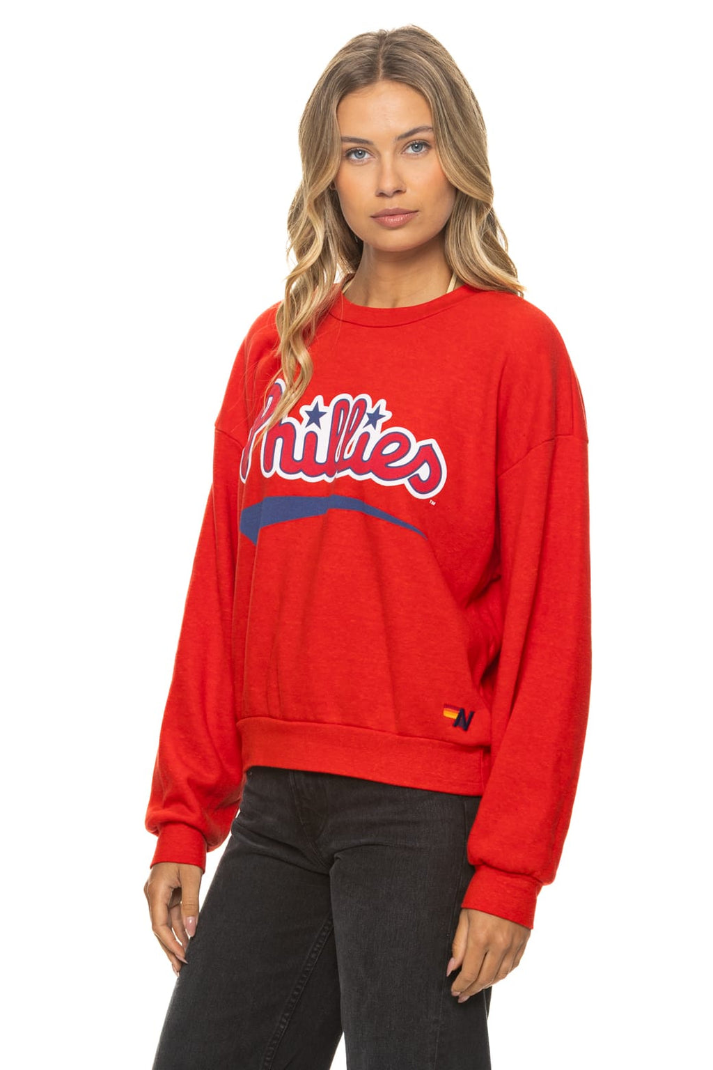 PHILADELPHIA PHILLIES 2026 RELAXED CREW SWEATSHIRT - RED