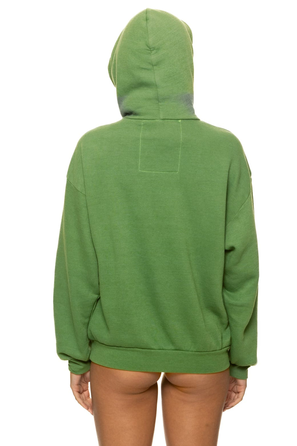 WAVE STRIPE 4 PULLOVER HOODIE RELAXED - PALM // GREEN
