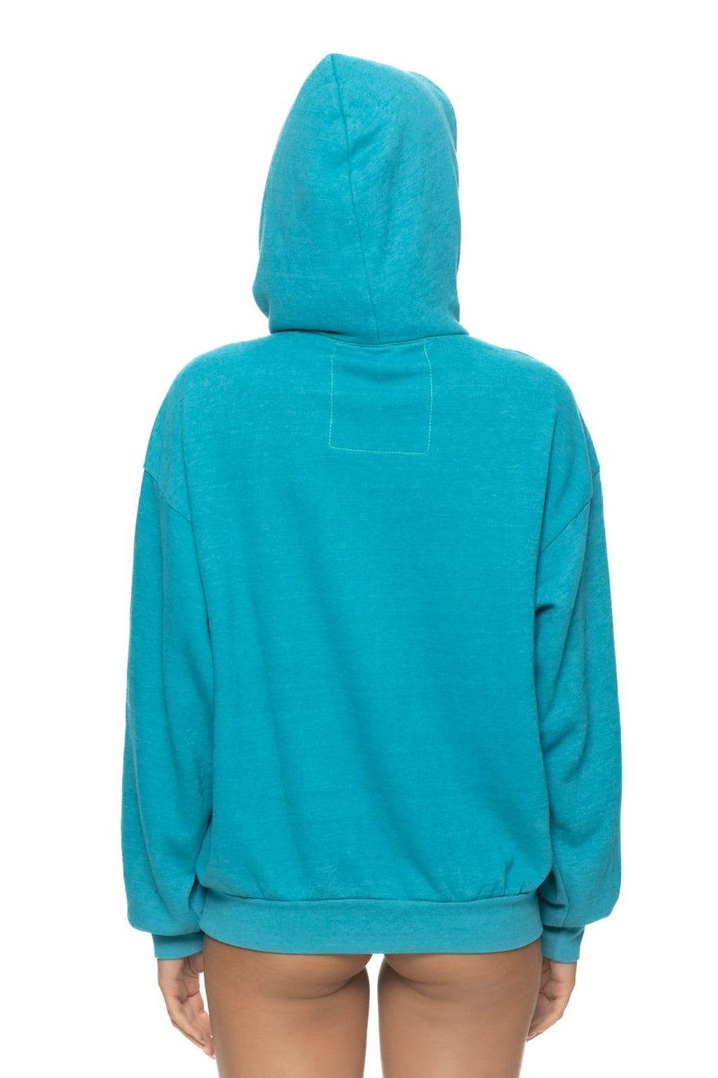 WAVE STRIPE 4 PULLOVER HOODIE RELAXED - TEAL // GREEN
