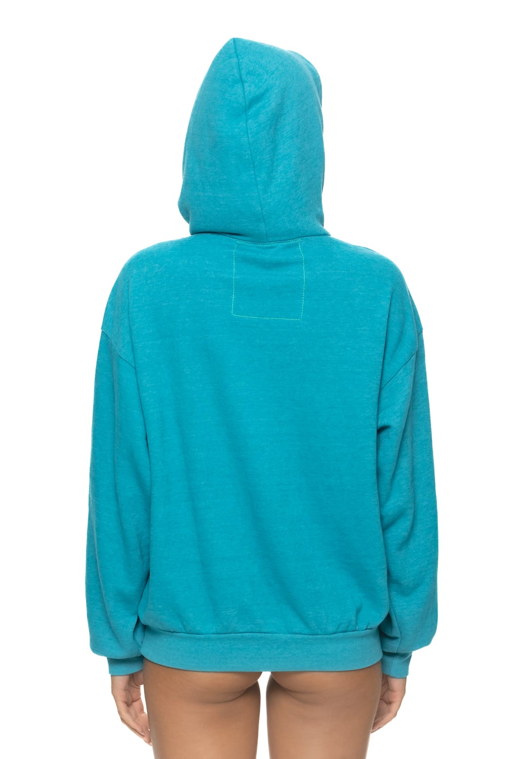 WAVE STRIPE 4 PULLOVER HOODIE RELAXED - TEAL // GREEN