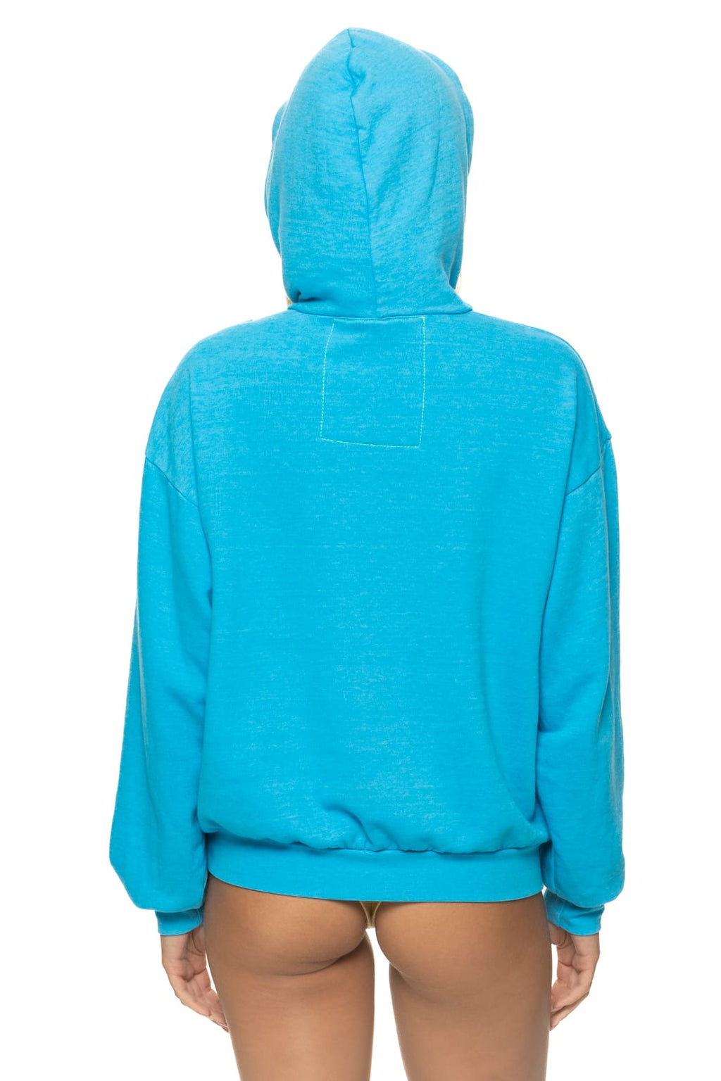 WAVE STRIPE 4 PULLOVER HOODIE RELAXED - NEON BLUE // NEON BLUE