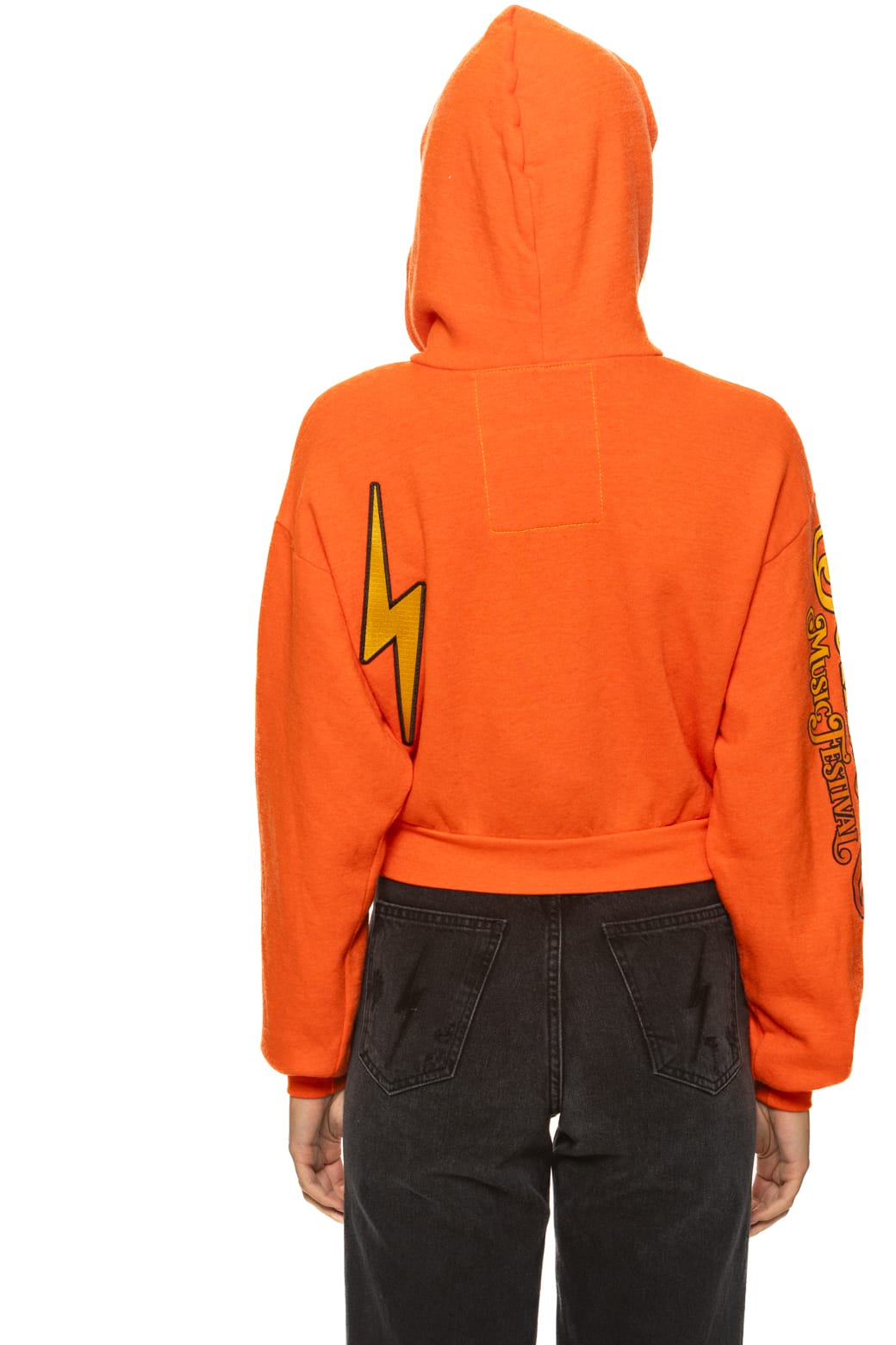 BOTTLEROCK 2026 CROPPED ZIP HOODIE RELAXED - ORANGE