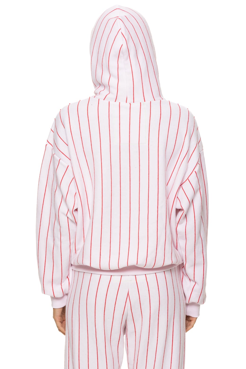 PHILADELPHIA PHILLIES PINSTRIPE 2026 RELAXED PULLOVER HOODIE - WHITE // RED