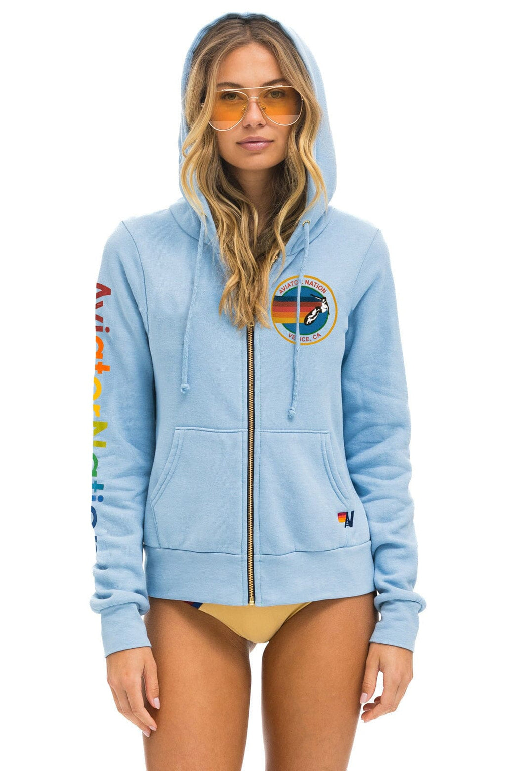 AVIATOR NATION VENICE HOODIE - ICE