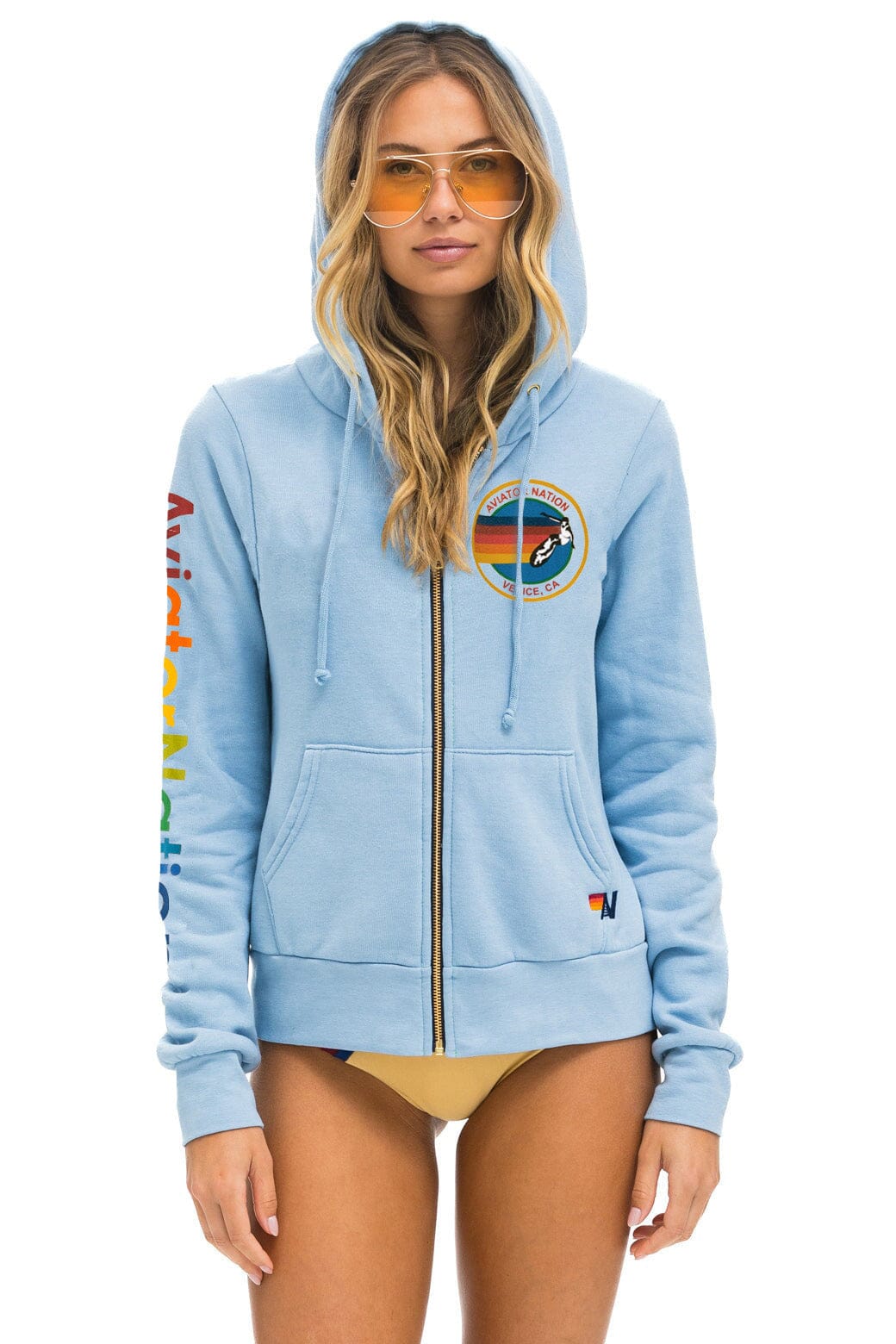 AVIATOR NATION VENICE HOODIE - ICE