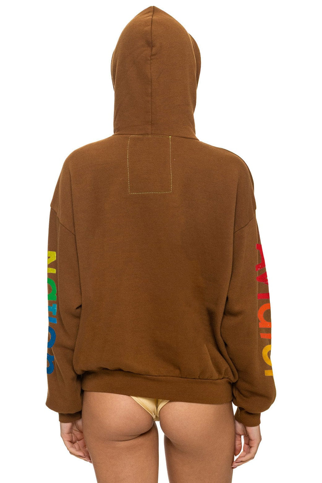 AVIATOR NATION RELAXED PULLOVER HOODIE - CINNAMON