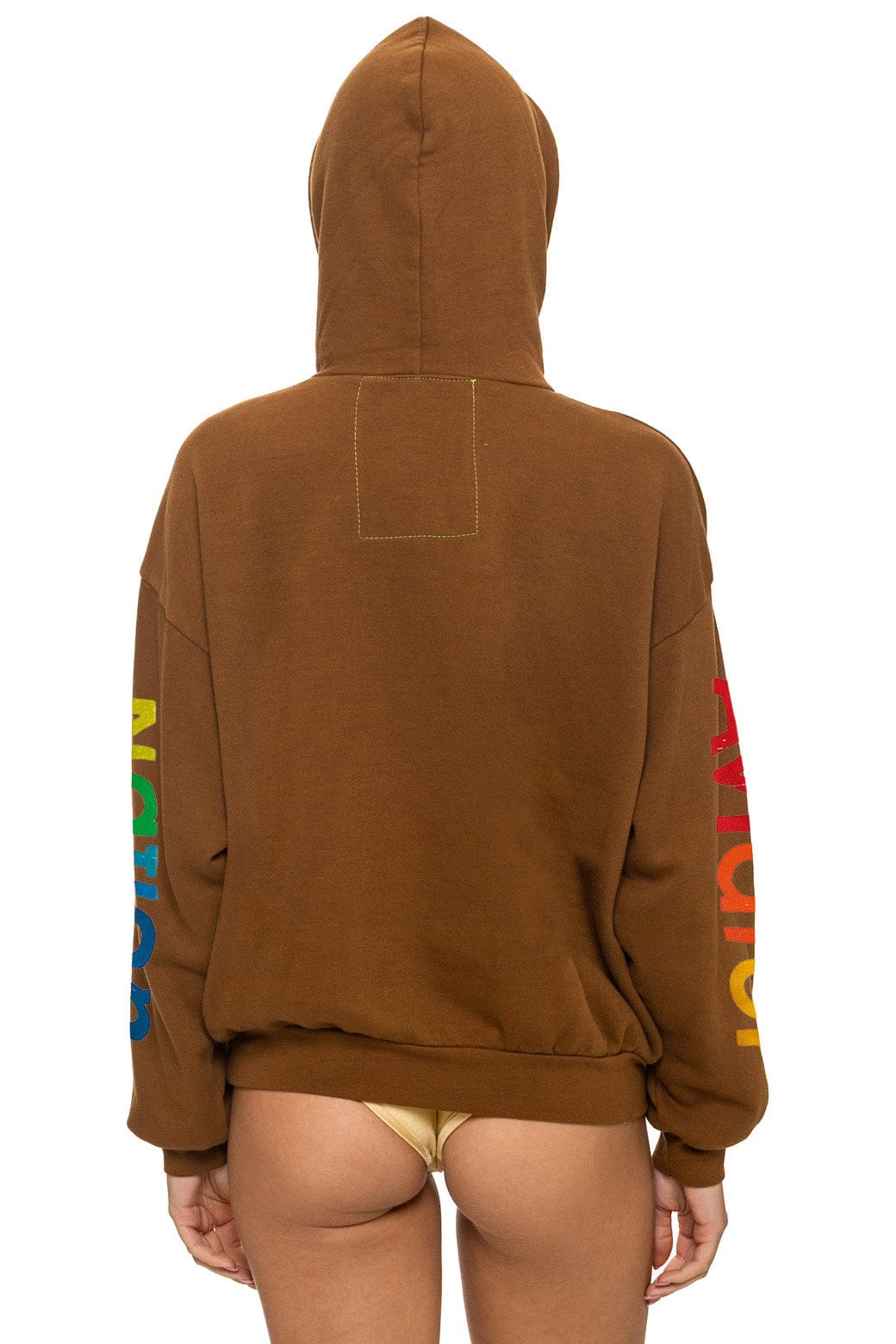 AVIATOR NATION RELAXED PULLOVER HOODIE - CINNAMON