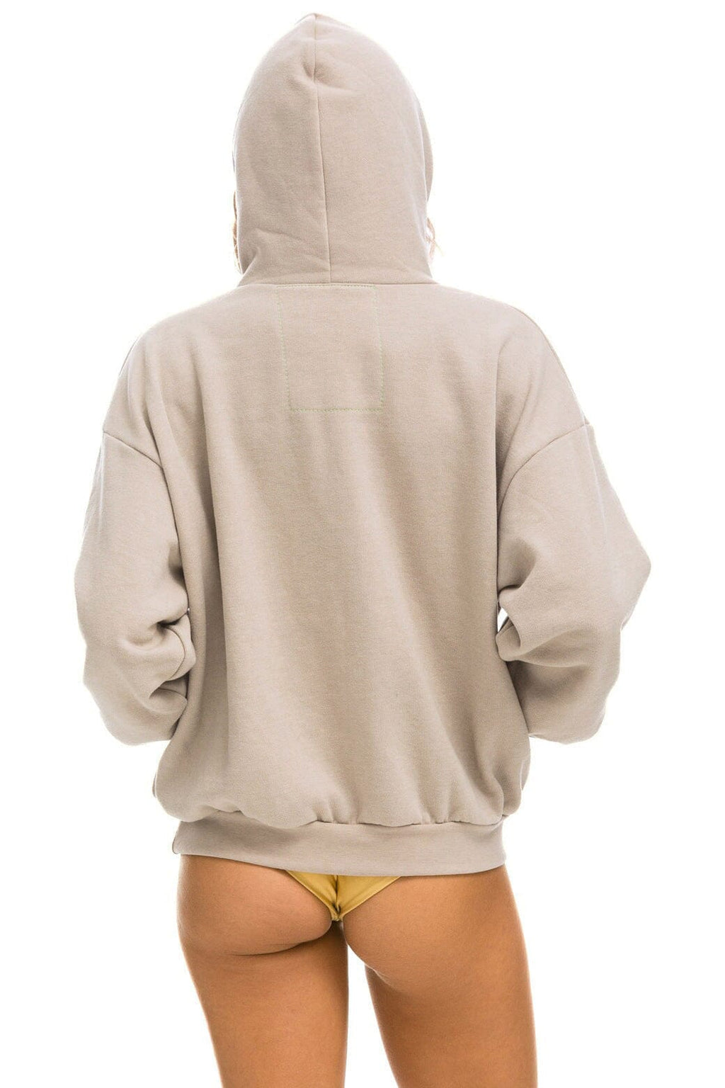 BOLT HEART PULLOVER RELAXED HOODIE - SAND