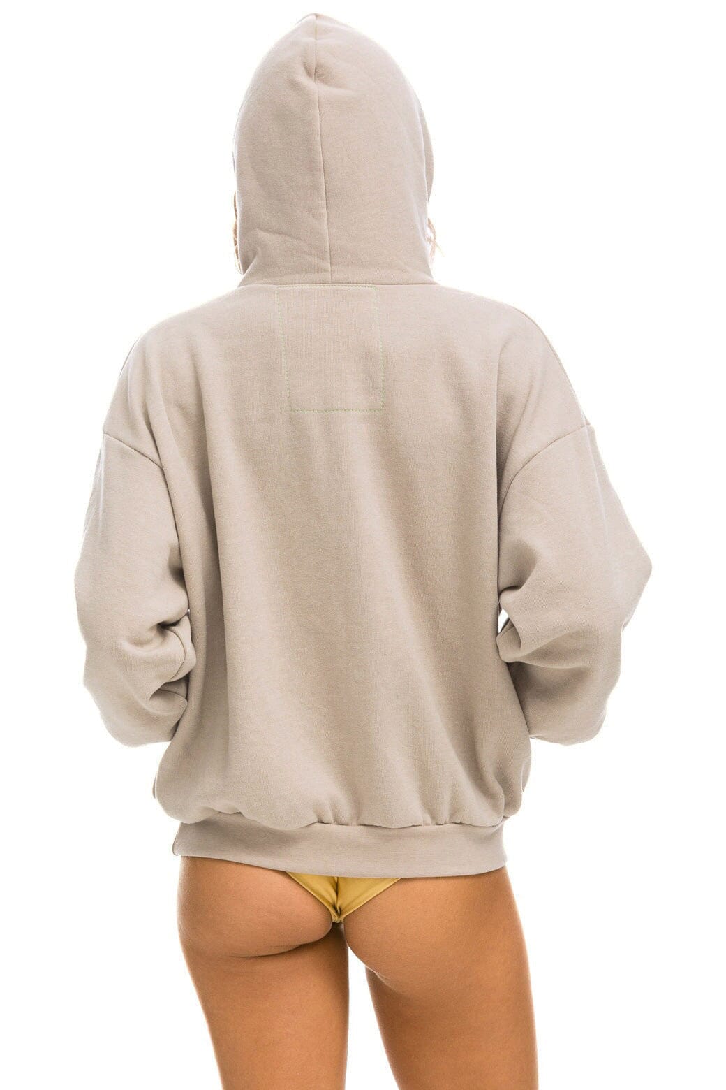 BOLT HEART PULLOVER RELAXED HOODIE - SAND