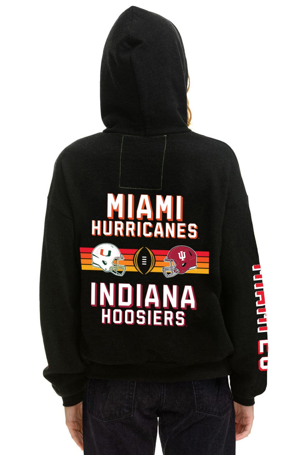 CFP NATIONAL CHAMPIONSHIP 2026 MATCHUP PULLOVER HOODIE - BLACK