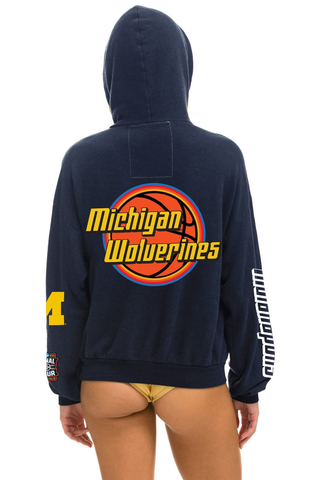 MICHIGAN WOLVERINES FINAL FOUR 2026 PULLOVER HOODIE - NAVY