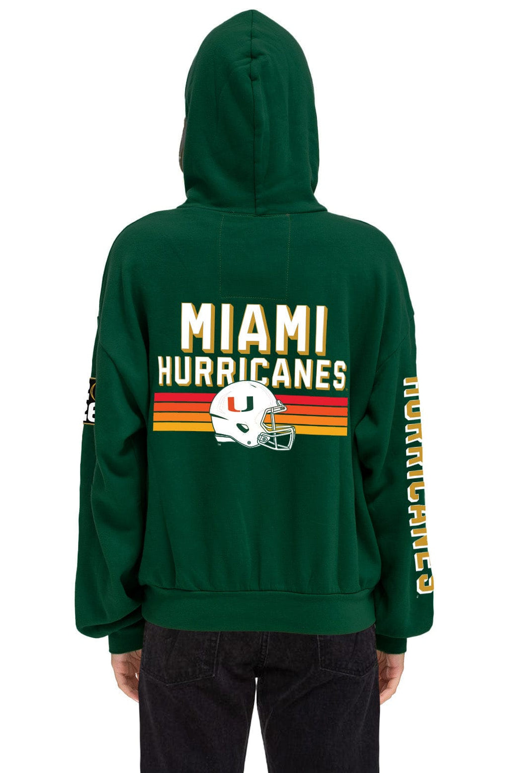 UNIVERSITY OF MIAMI CFP CHAMPIONS 2026 RELAXED PULLOVER HOODIE - MIAMI GREEN