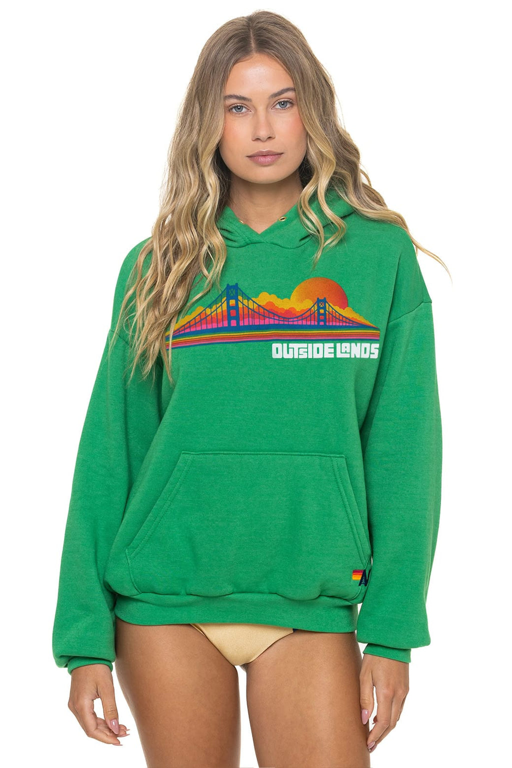 OUTSIDE LANDS 2026 RELAXED PULLOVER HOODIE - KELLY GREEN