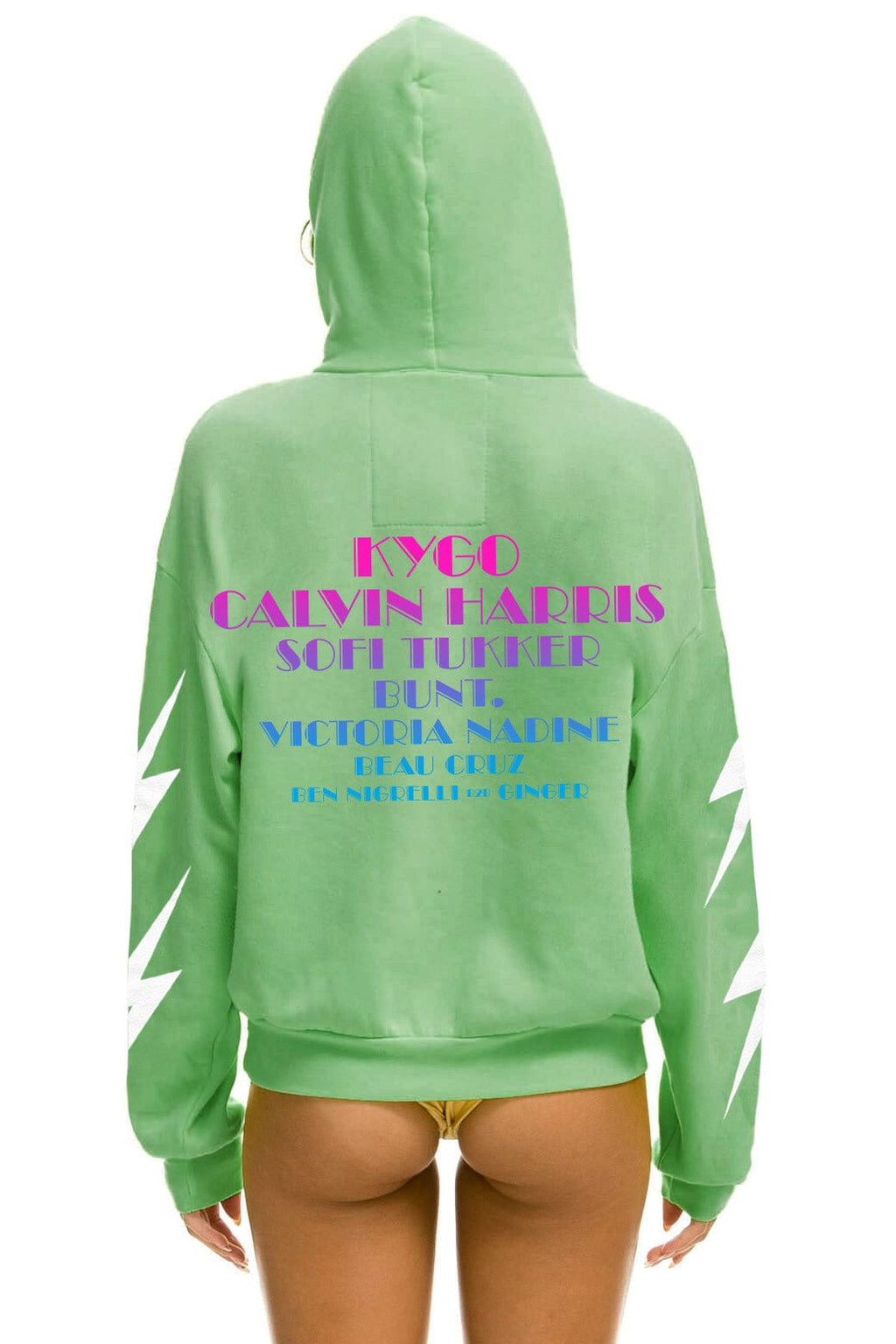 PALM TREE FEST WEST PALM 2026 PULLOVER HOODIE RELAXED - NEON MINT