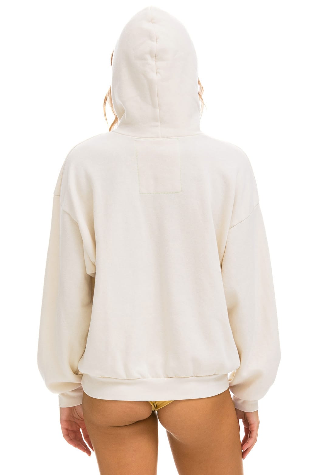 5 STRIPE AMERICA RELAXED PULLOVER HOODIE - VINTAGE WHITE // USA