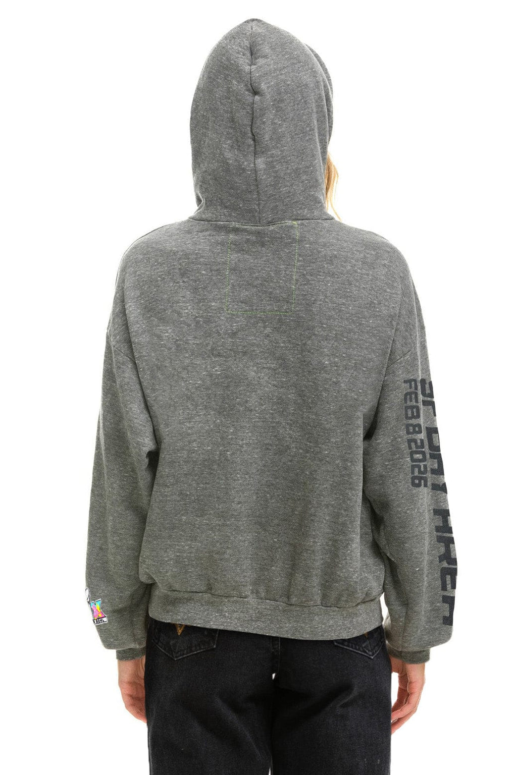 SUPER BOWL 2026 RELAXED PULLOVER HOODIE - HEATHER GREY