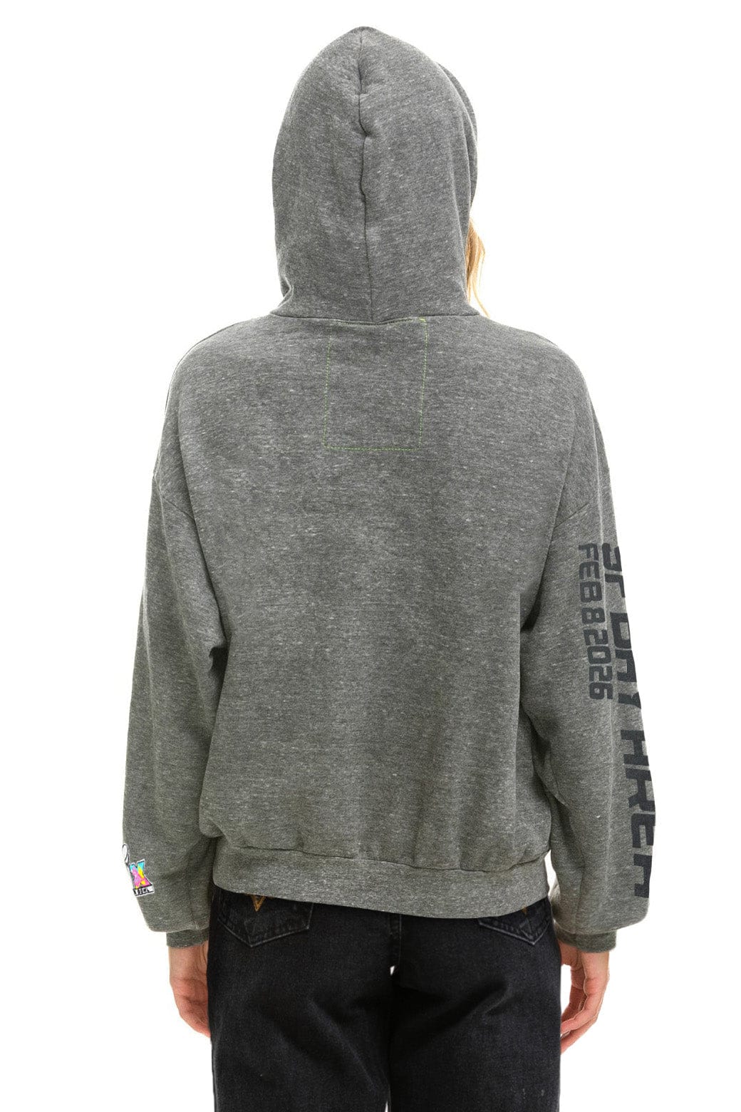 SUPER BOWL 2026 RELAXED PULLOVER HOODIE - HEATHER GREY
