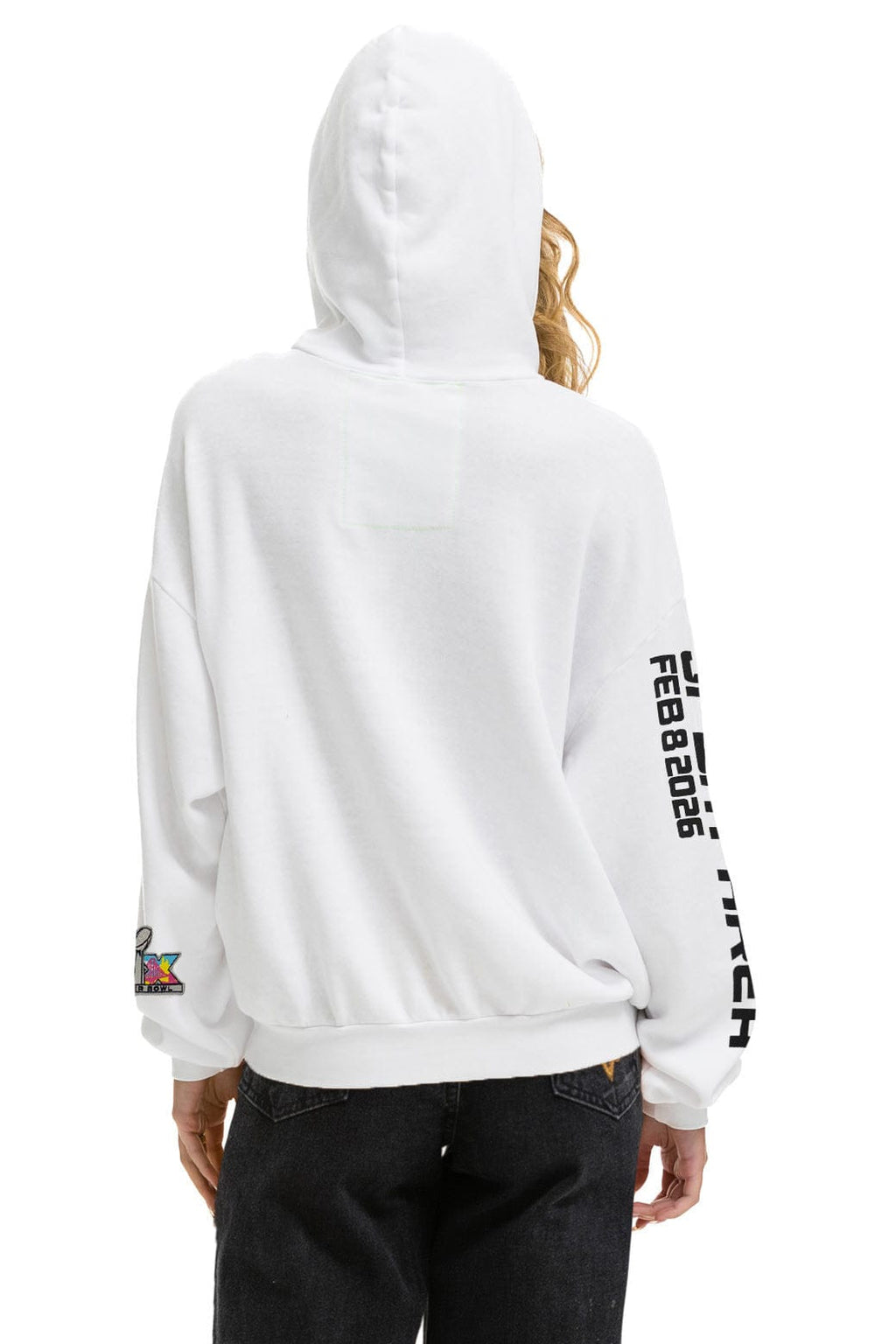 SUPER BOWL 2026 RELAXED PULLOVER HOODIE - WHITE
