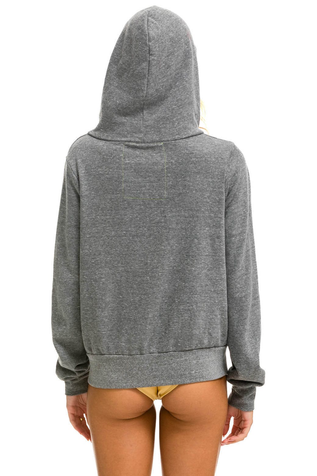 UNIVERSITY OF SOUTHERN CALIFORNIA 5 STRIPE ZIP HOODIE - HEATHER GREY