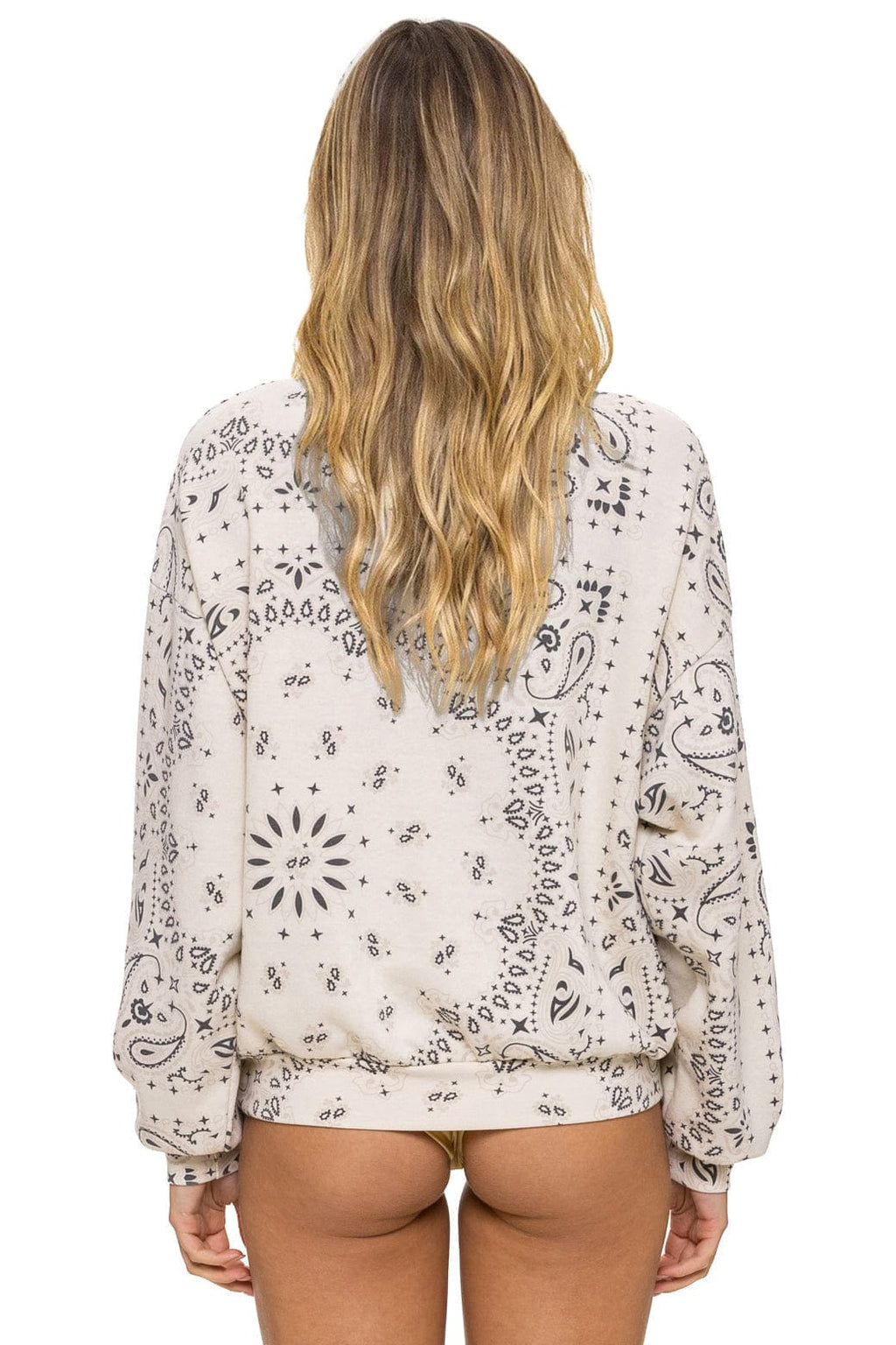 BANDANA RELAXED CREW SWEATSHIRT - VINTAGE WHITE