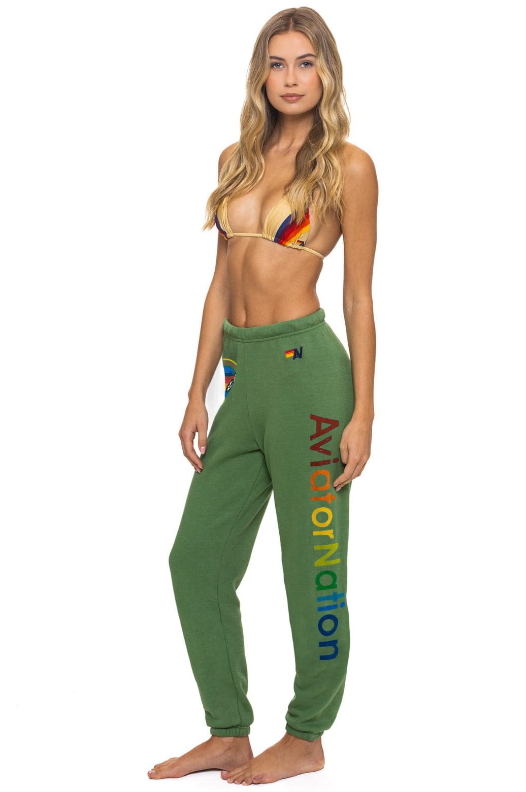 AVIATOR NATION SWEATPANTS - PALM