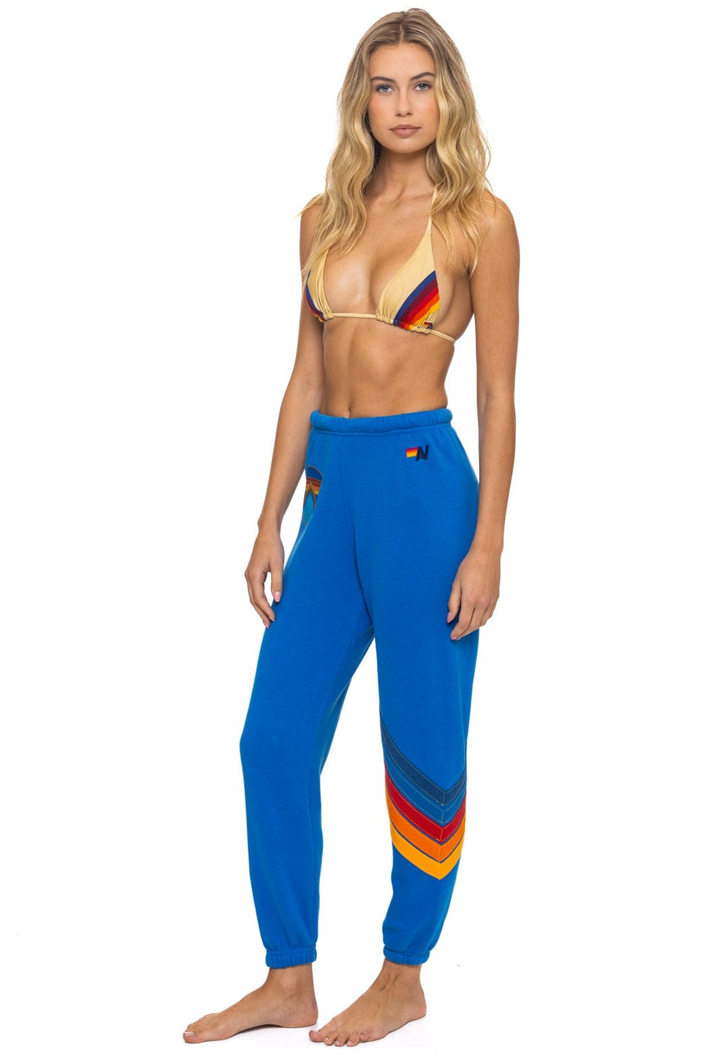 ALL SEASONS CIRCLE CHEVRON SWEATPANTS - ADVENTURE BLUE