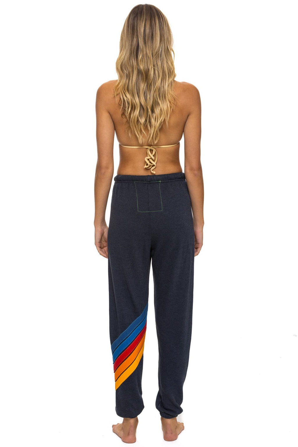 ALL SEASONS CIRCLE CHEVRON SWEATPANTS - CHARCOAL