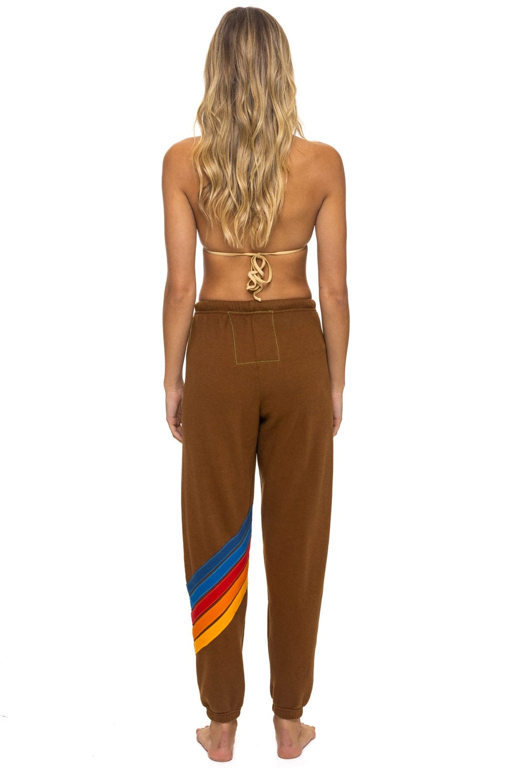 ALL SEASONS CIRCLE CHEVRON SWEATPANTS - CINNAMON