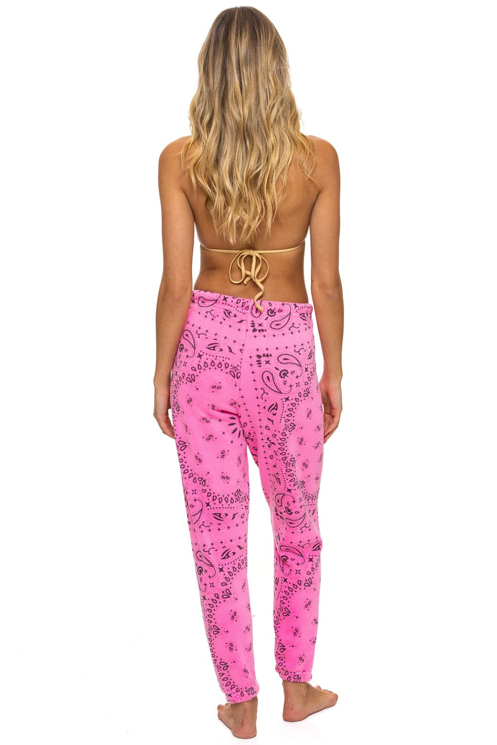 BANDANA SWEATPANTS - NEON PINK