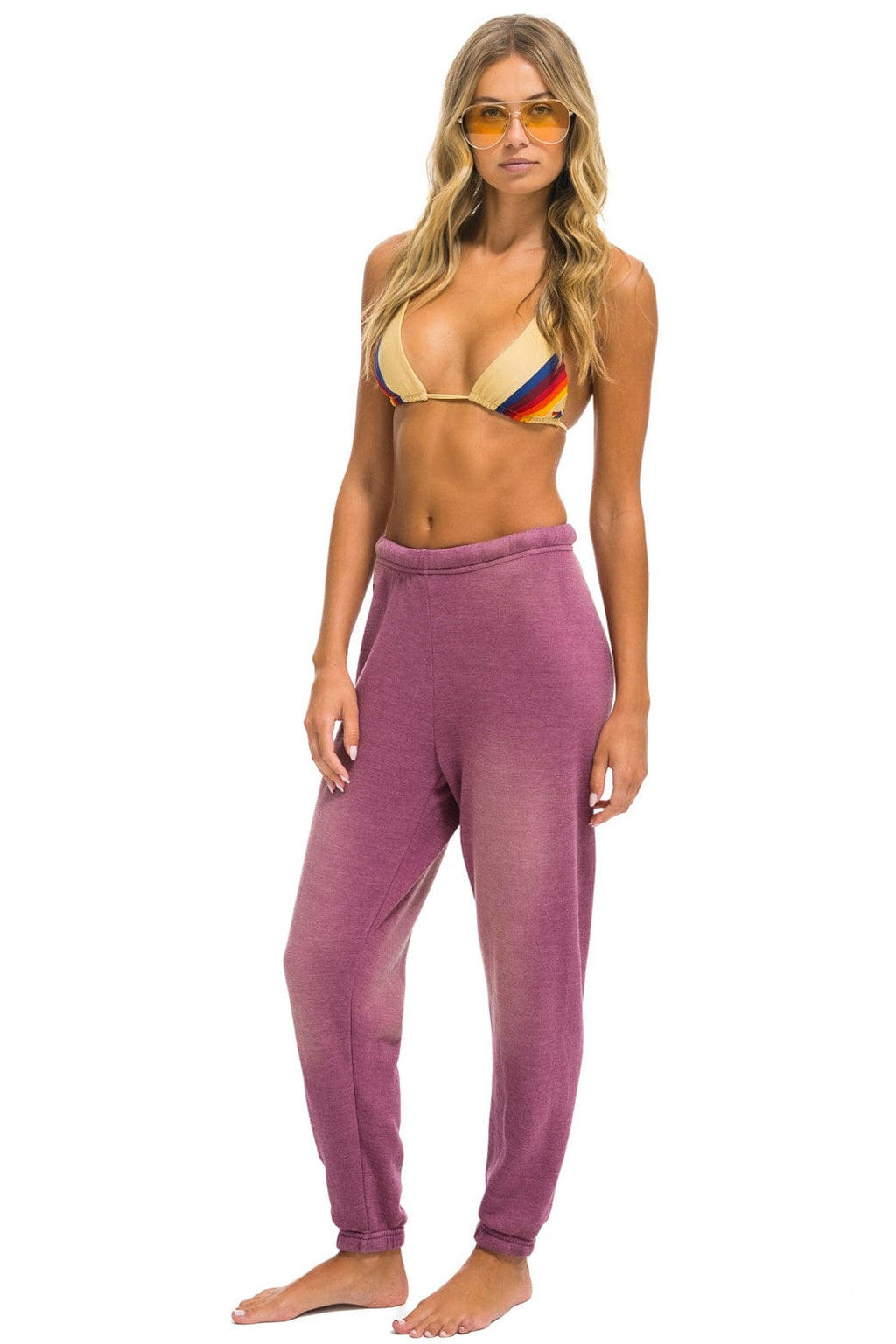 ESSENTIAL SWEATPANTS - FADED BERRY