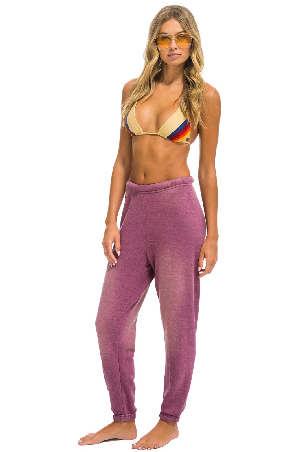 ESSENTIAL SWEATPANTS - FADED BERRY