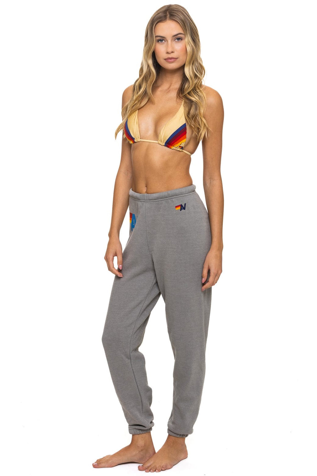 LOGO SWEATPANTS - SLATE