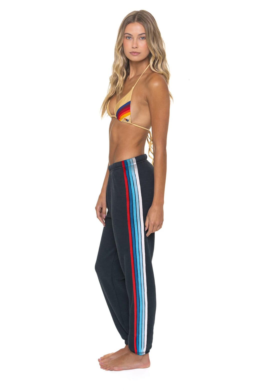 WOMEN'S 5 STRIPE AMERICA SWEATPANT - CHARCOAL // USA
