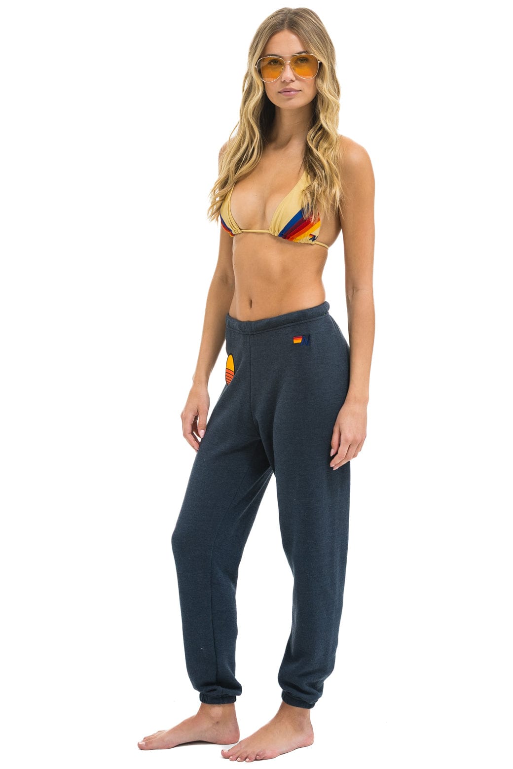 SUNSET PATCH SWEATPANTS - CHARCOAL