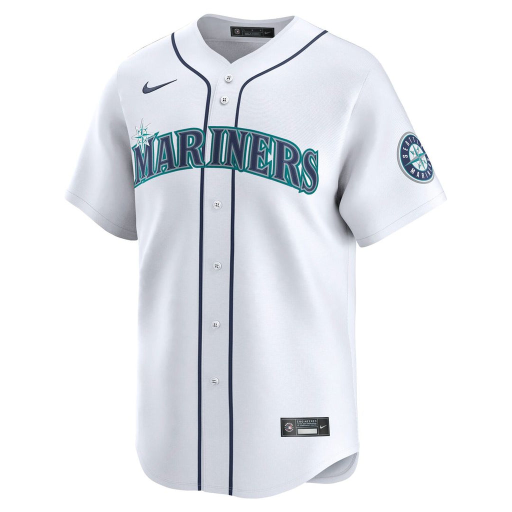 Seattle Mariners George Kirby Nike Home Limited Jersey - White