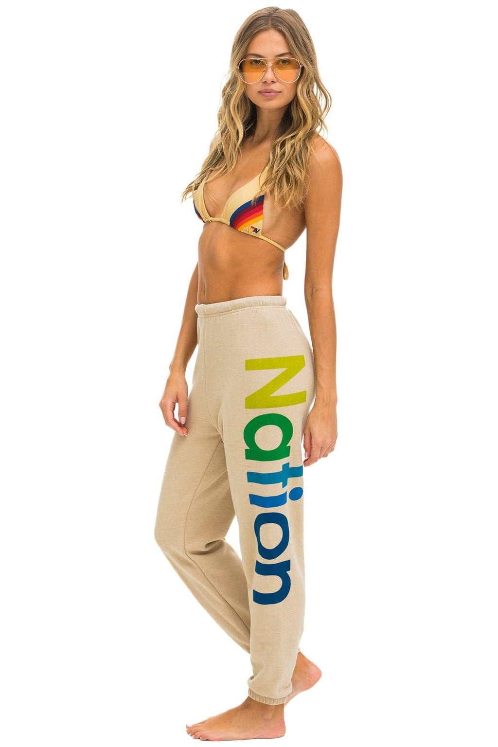AVIATOR NATION 2 SWEATPANTS - SAND