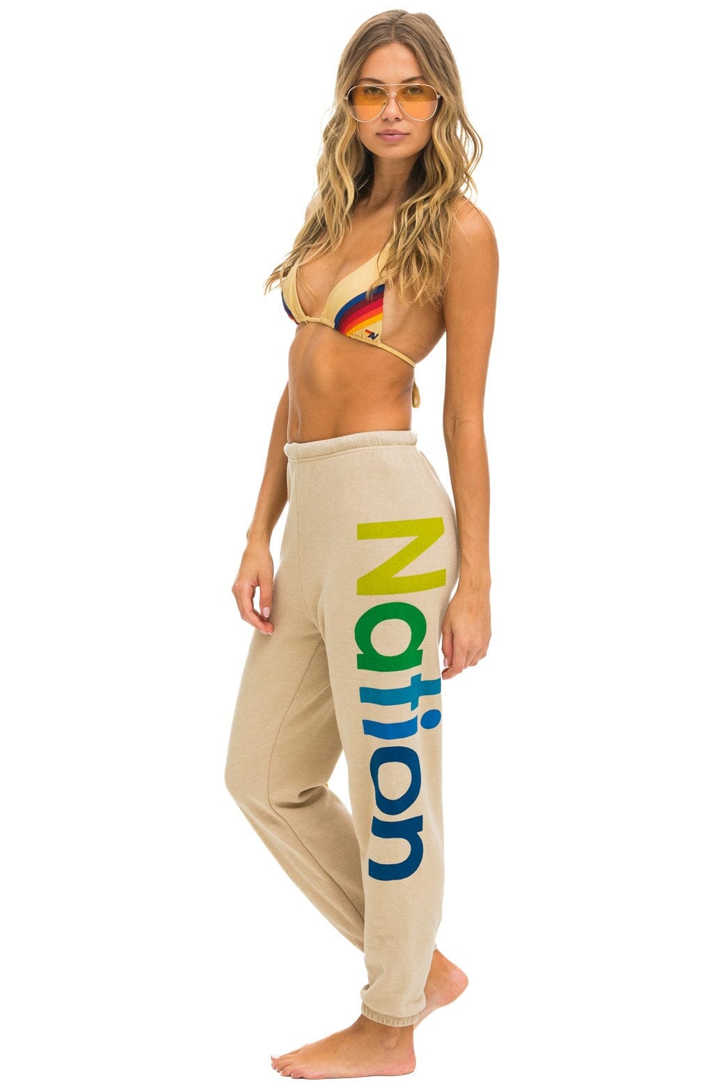 AVIATOR NATION 2 SWEATPANTS - SAND