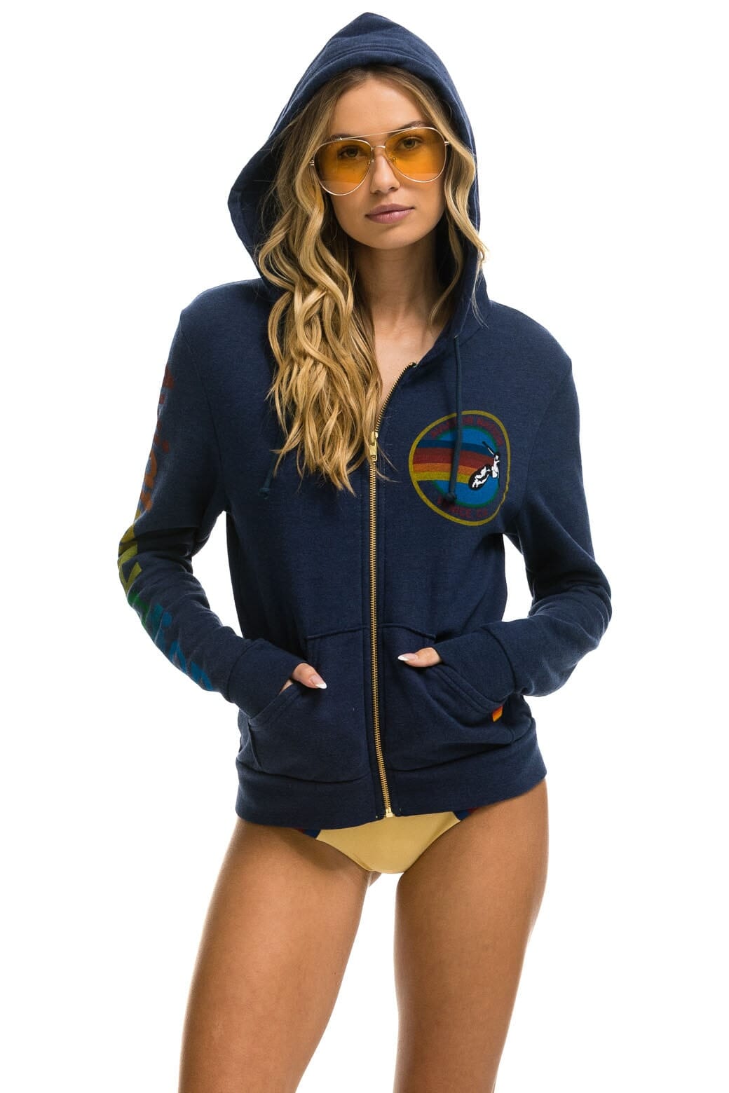 AVIATOR NATION VENICE HOODIE - NAVY