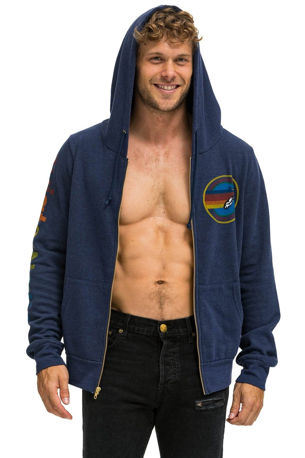 AVIATOR NATION VENICE HOODIE - NAVY