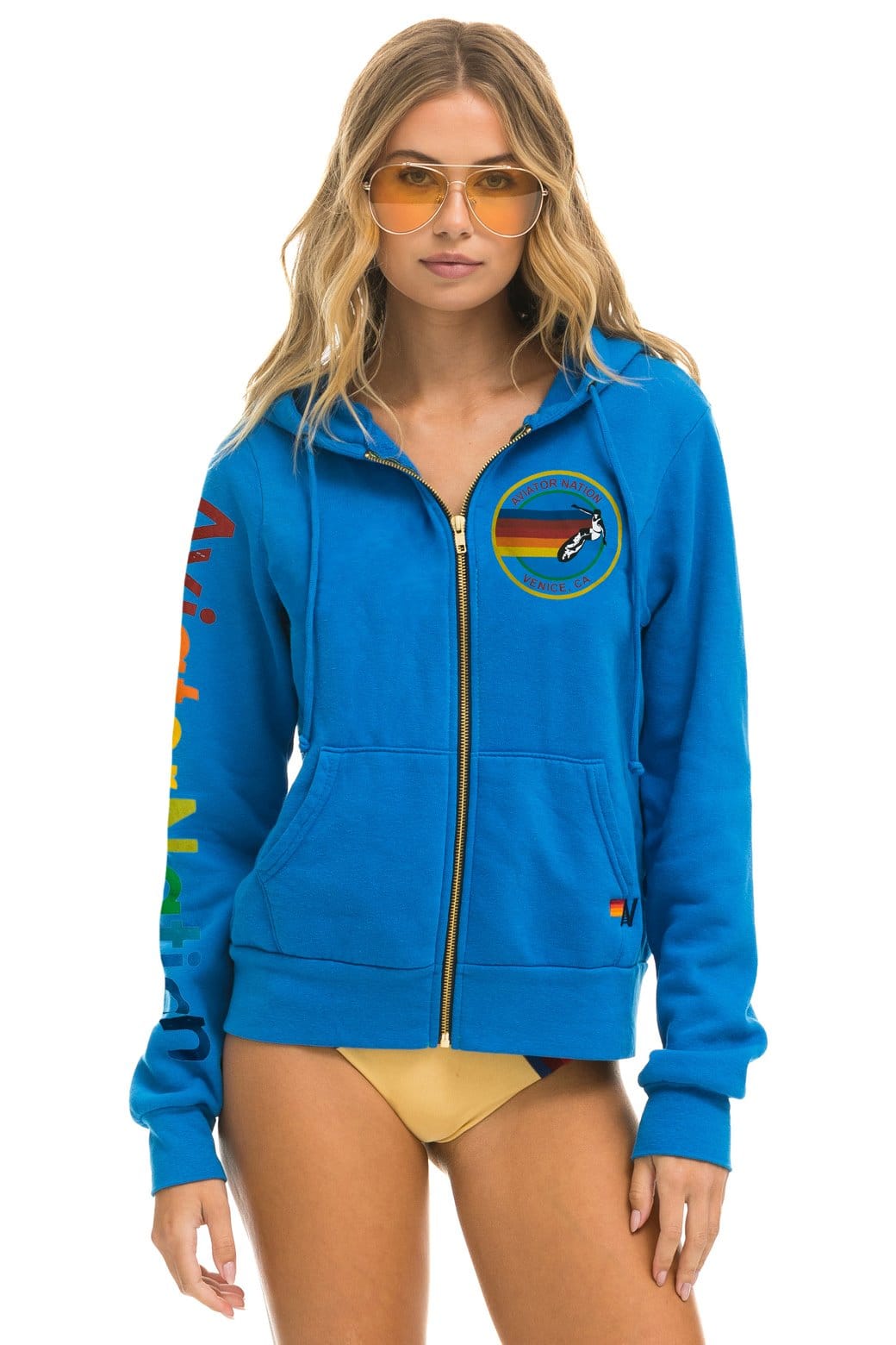 AVIATOR NATION VENICE HOODIE - OCEAN