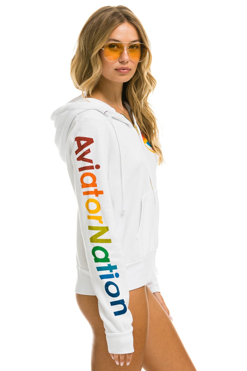 AVIATOR NATION VENICE HOODIE - WHITE